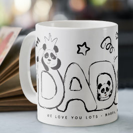 Söt Panda Pappa Personlig Gåva Kaffemugg