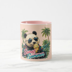 Söt Panda Söt Sommar Mugg