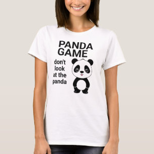 Söt Panda Spel Tjejer Kvinnor Barn Rolig Kawaii Sa T Shirt