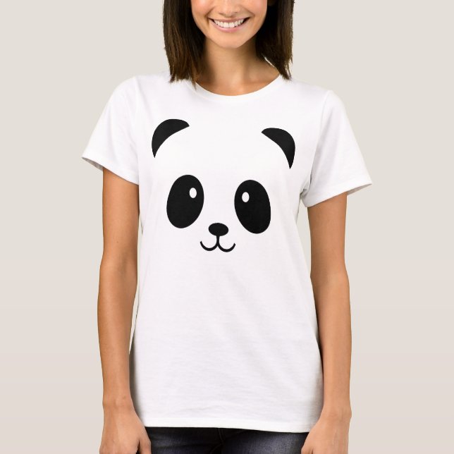 Söt Panda T-Shirt (Framsida)