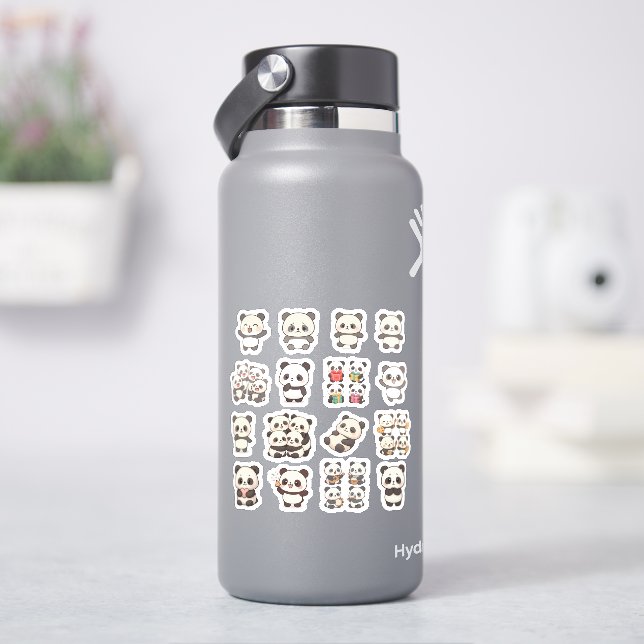 Söt Panda Vinyldekal Klistermärken (HydroFlask)