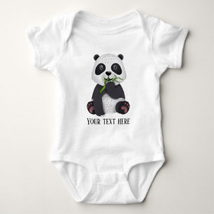 söt pandabjörn lägga till text unisex t shirt