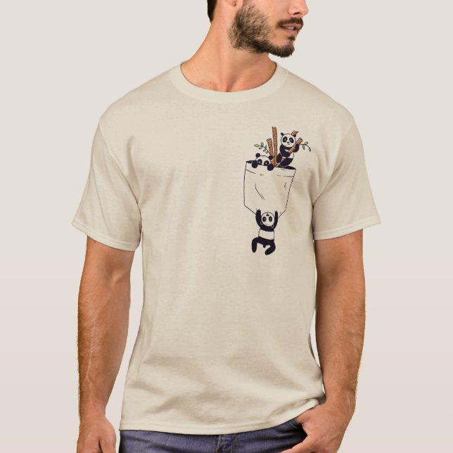 Söt Pandagäng T Shirt (Framsida)