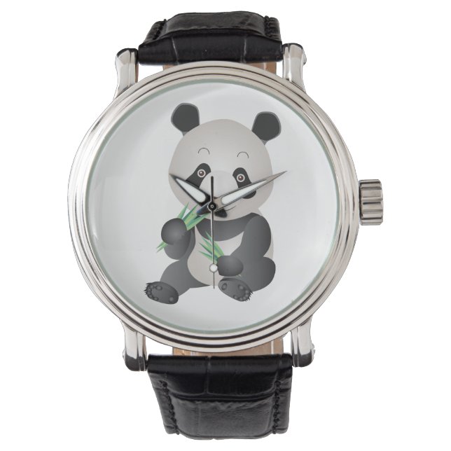 söt pandakur armbandsur (Framsida)