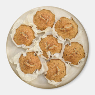 Söt panna av muffins matmagnet magnet