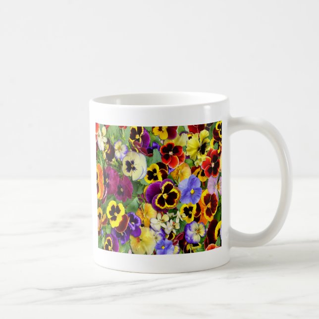 Söt Pansies Kaffemugg (Höger)