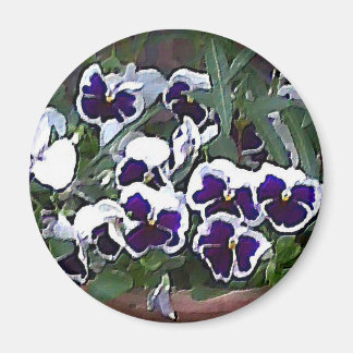 Söt Pansies Magnet