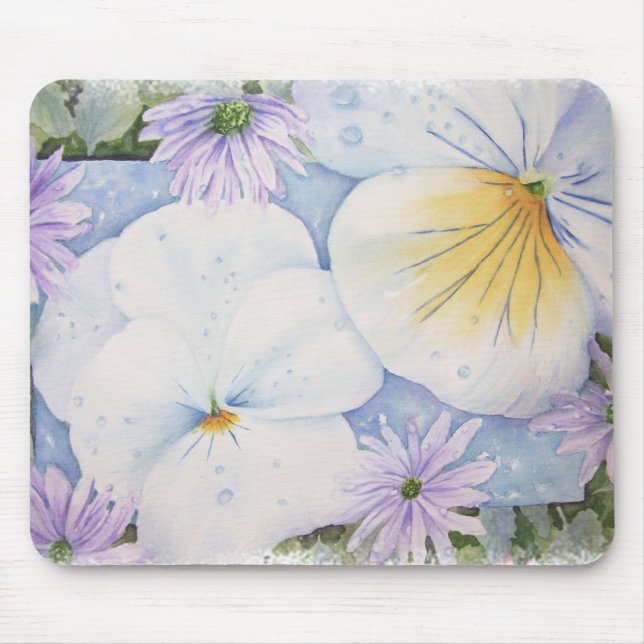 SÖT PANSIES MOUSEPAD MUSMATTA (Framsidan)