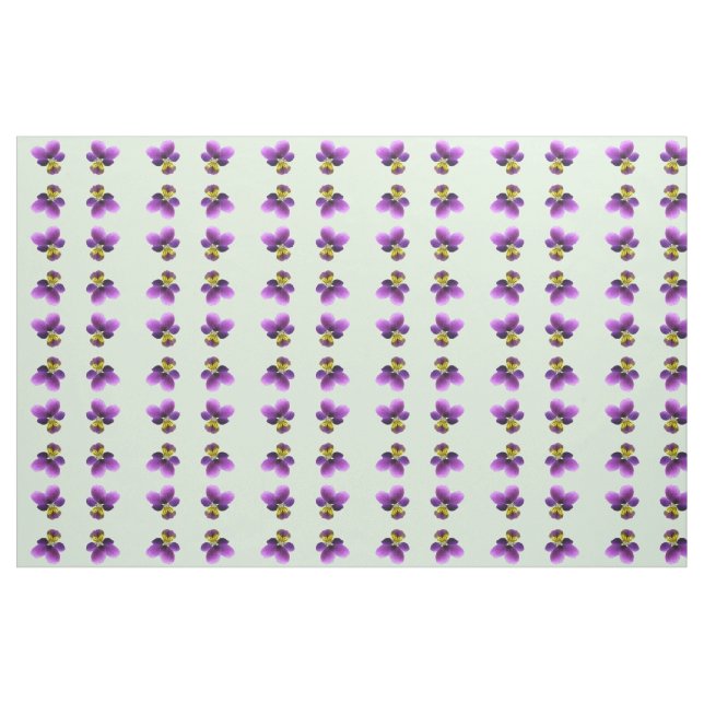 Söt Pansy Blommigt Patterned Fabric Tyg (Yard)