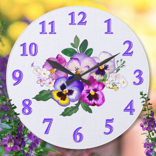 Söt, Pansy Clock, Redigera för att lägga till text Stor Klocka
