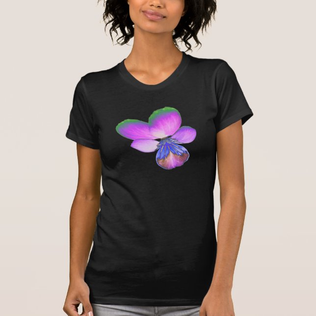 Söt Pansy Dam T Shirt (Framsida)
