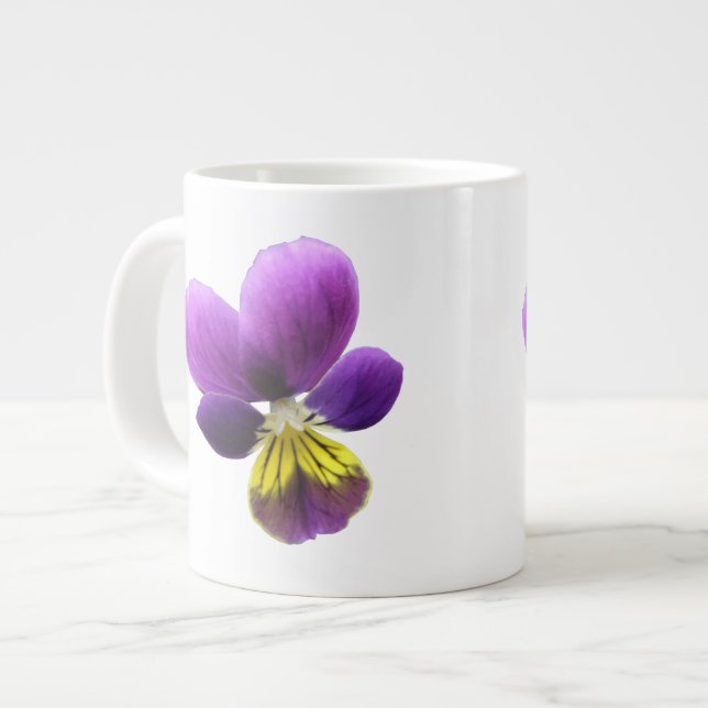Söt Pansy Mugg Jumbo Mugg (Framsida vänster)