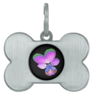 Söt Pansy Pet Tag Namnbricka Husdjur