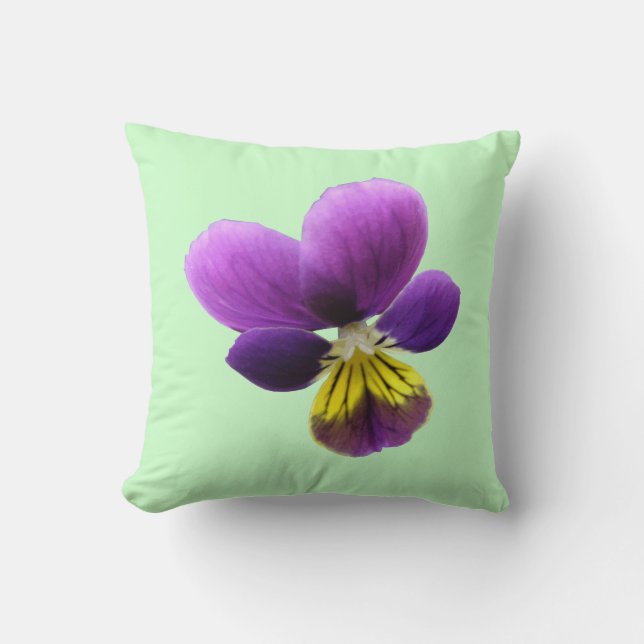 Söt Pansy Pillow Kudde (Framsida)