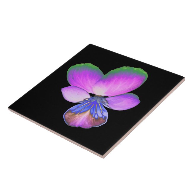 Söt Pansy Tile Kakelplatta (Sidan)