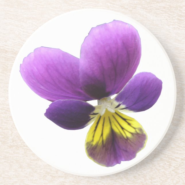 Söt Pansy Underlägg Sandsten (Framsidan)