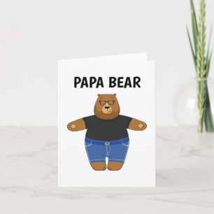 Söt Pappa Björn Fars Dag Present Specialmugg Anteckningskort