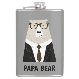 Söt Pappa Björn Fars Dag Present Specialmugg Fickplunta