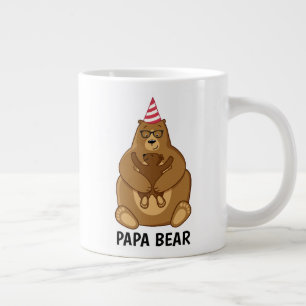 Söt Pappa Björn Fars Dag Present Specialmugg Jumbo Mugg