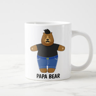 Söt Pappa Björn Fars Dag Present Specialmugg Jumbo Mugg