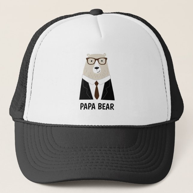 Söt Pappa Björn Fars Dag Present Specialmugg Keps (Framsida)