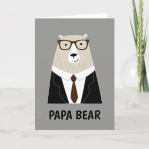 Söt Pappa Björn Fars Dag Present Specialmugg Kort