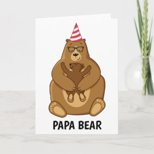 Söt Pappa Björn Fars Dag Present Specialmugg Kort