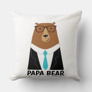 Söt Pappa Björn Fars Dag Present Specialmugg Kudde