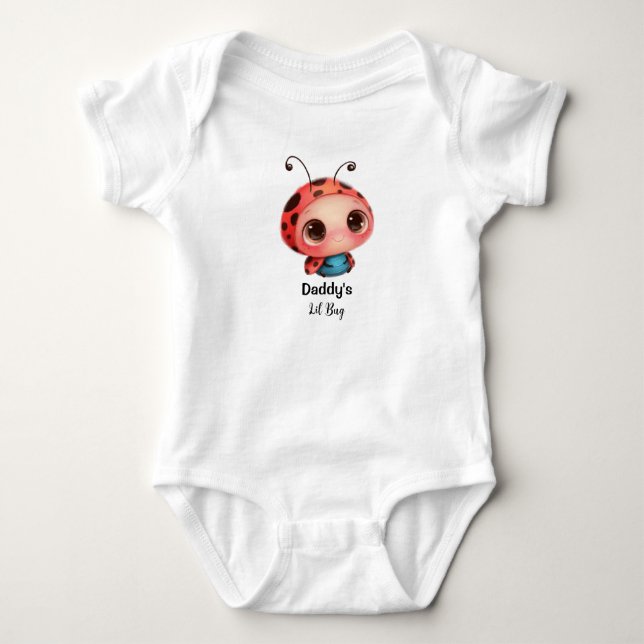 Söt Pappa Lilla Fel Babydrottning T Shirt (Framsida)