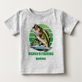 söt pappas fiske-Buddy lägg till text pojkar T Shirt