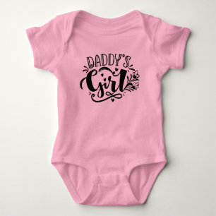 Söt pappor flicka i pappor Girl T Shirt