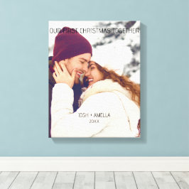Söt par anpassad foto canvastryck