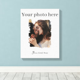 Söt par anpassad foto canvastryck