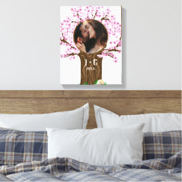 Söt par anpassad foto canvastryck