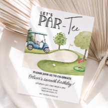 Söt Par-Tee-golf födelsedagsfest, alla åldrar