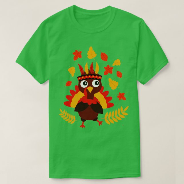 Söt parad-design för thanksgiving dag t shirt (Design framsida)