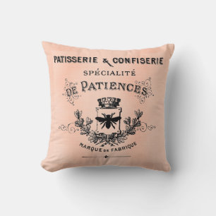 Söt Paris Fransk Patisserie Pillow Kudde