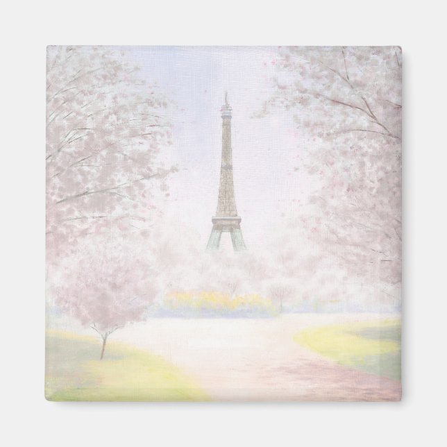 Söt Paris i pastellform Magnet (Framsidan)