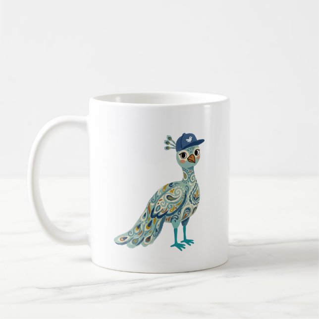 Söt Pärlhöna Basebollkeps Mugg (Vänster)