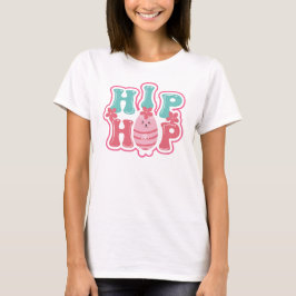 Söt påsk Hip Hop-ägg typografi vår T Shirt
