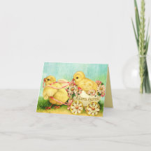 Söt påsk-kort för vintage chick