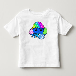 Söt påskbläckfisk skjorta för barn med färgglada ä t shirt