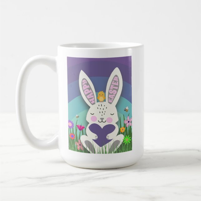 Söt påskharen  kaffemugg (Vänster)