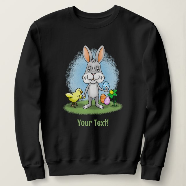Söt påskharen och hönan t shirt (Design framsida)