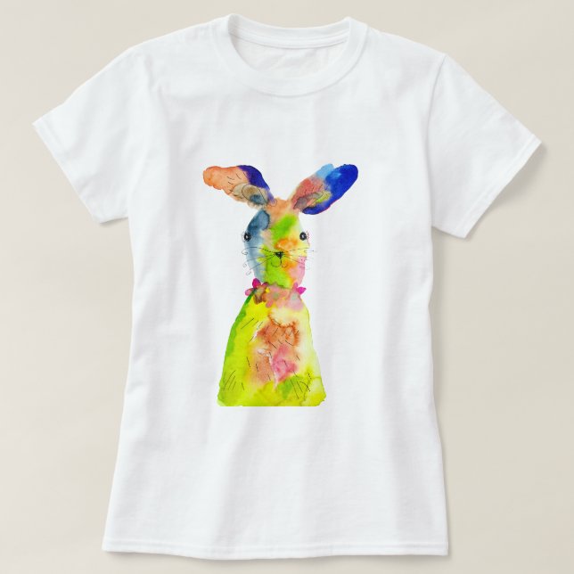 Söt påskharen  t shirt (Design framsida)