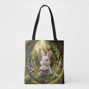Söt påskharen tygkasse