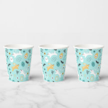 Söt påskharpattern Kawaii kaniner Ägg