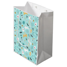 Söt påskharpattern Kawaii kaniner ägg