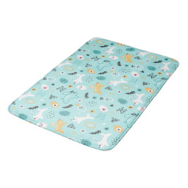 Söt påskharpattern Kawaii kaniner Ägg Badrumsmatta