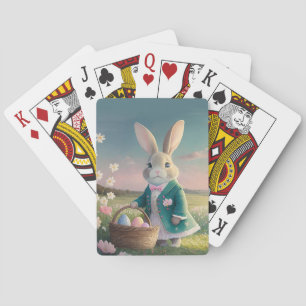 Söt påskkanin casinokort
